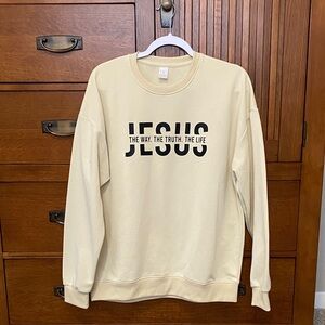 Cream/light yellow Graphic Sweatshirt